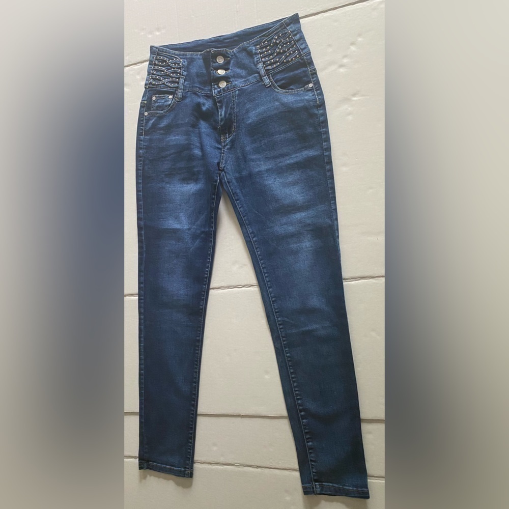 GM Fashion Boutique Denim High Rise Jeans Womens (Juniors) Size 13/14